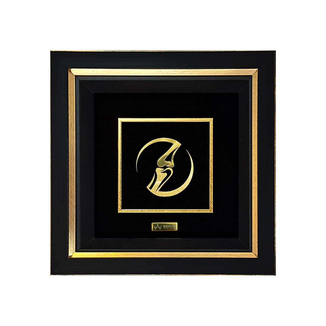 تابلو طلاکوب پزشکی زانو تابلو طلاکوب پزشکی زانو