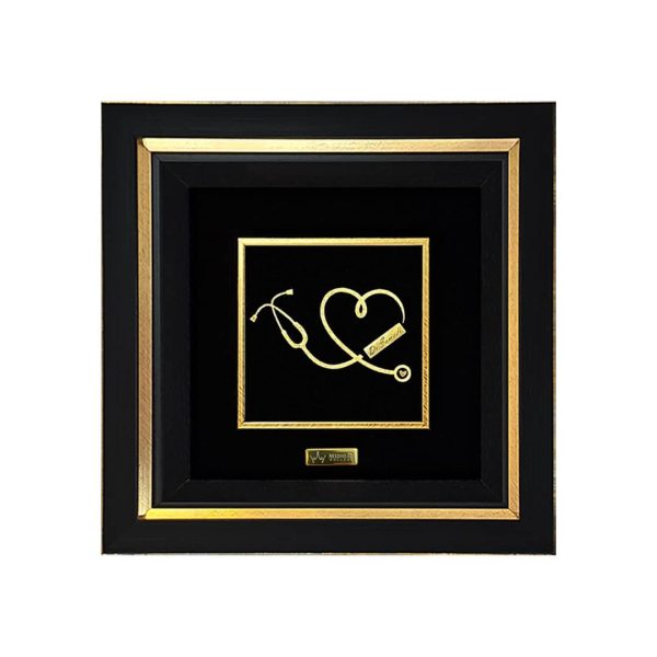 تابلو طلاکوب گوشی پزشکی