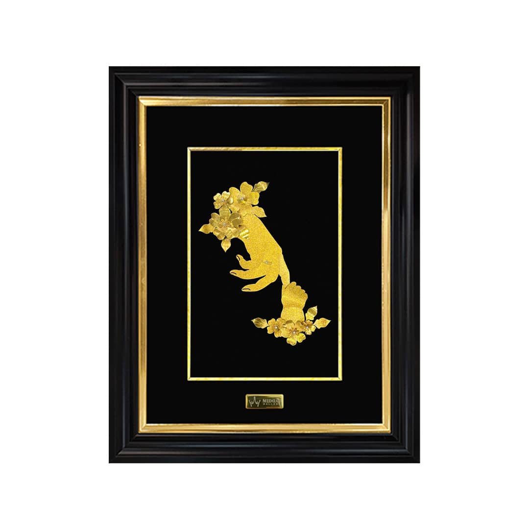 تابلو طلاکوب آفرینش سفارشی تابلو طلاکوب آفرینش سفارشی