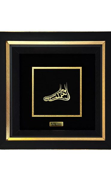 تابلو طلاکوب پزشکی مدل پا