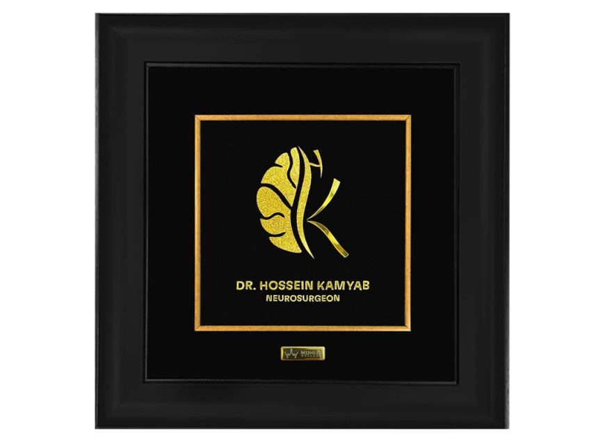 تابلو ورق طلا پزشکی سفارشی