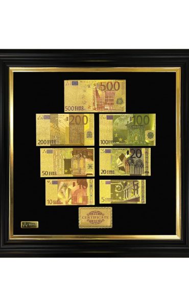 تابلو ورق طلا کالکشن یورو