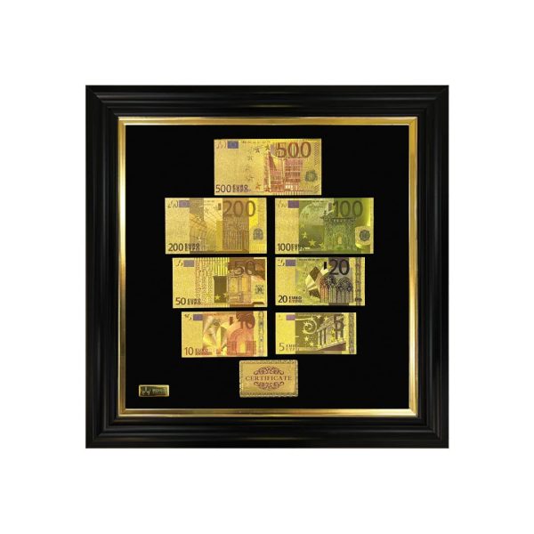 تابلو ورق طلا کالکشن یورو