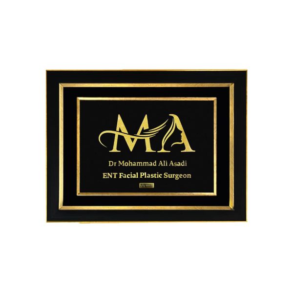 تابلو طلا سفارشی دکتر علی اسدی